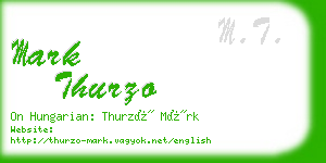 mark thurzo business card